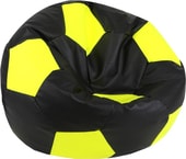 Мяч экокожа (черный/желтый, XXXL, smart balls)