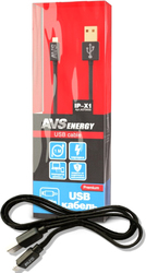 A07045S USB Type-A - Lightning (1 м, черный)