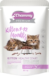 Premium Kitten 1-12 Months с цыпленком и телятиной 85 г