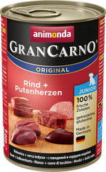 GranCarno Original Junior beef + turkey hearts 0.8 кг