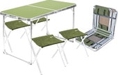 складной стол влагостойкий и 4 стула ССТ-К2 (хаки)