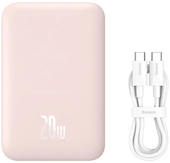 Magnetic Mini Wireless Fast Charge Power Bank 10000mAh 20W (розовый)