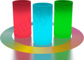 Светящееся Smoov Planter Cylinder DB (белый, RGB подсветка)