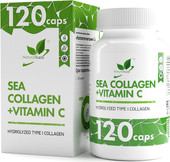 Морской коллаген + Витамин С (Sea collagen + vitamin C), 120 капсул