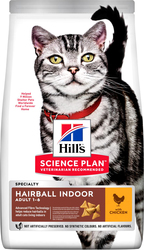 Plan Adult Hairball Control для выведения шерсти из желудка у домашних кошек, с курицей 10 кг