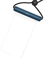 AquaGlide Waterproof Phone Pouch with Cylindrical Slide Lock (синий)