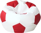 Мяч экокожа (белый/красный, XL, smart balls)