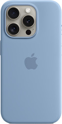 MagSafe Silicone Case для iPhone 15 Pro (зимний синий)
