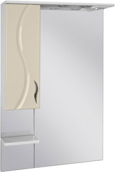Бриз БШН32-65 шкаф с зеркалом бежевый левый
