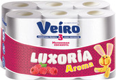Luxoria Aroma. Малиновая свежесть 3 слоя (12 рулонов)