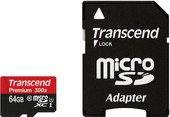 microSDXC UHS-I 300x Premium (Class 10) 64GB [TS64GUSDU1]