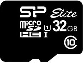 microSDHC Elite UHS-1 (Class 10) 32GB [SP032GBSTHBU1V10]