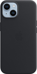 MagSafe Leather Case для iPhone 14 (темная ночь)