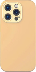 Liquid Silica Gel Case для iPhone 14 Pro (оранжевый)