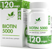 Биотин (Biotin) 5000, 120 капсул