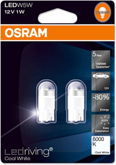 Osram W5W LEDriving Cool White 2шт [2850CW-02B]