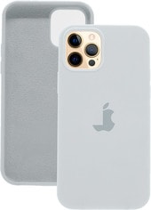 Silicone Case для Apple iPhone 12/12 Pro (белый)
