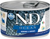 N&D Ocean Herring & Shrimp Adult Mini 140 г