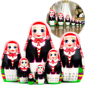 Народные костюмы Беларуси. Молодечненский строй (набор 7 шт)