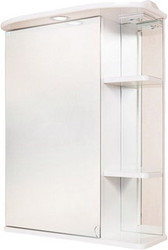 Шкаф с зеркалом Карина 55.01 левый (белый) [205518]