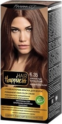 Hair Happiness Стойкая 6.35 золотистый темно-русый
