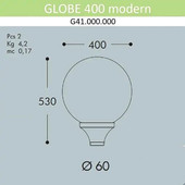 Globe 400 modern G41.000.000.LYE27