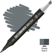Brush Двусторонний SG4 SMB-SG4 (простой серый 4)