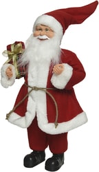 Дед Мороз с подарком 30 см 560142 (красный)