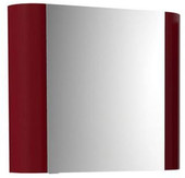 Шкаф с зеркалом Рото ВШ 90 (красный, левый)