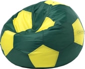 Мяч экокожа (зеленый/желтый, L, smart balls)
