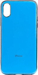 Plating Tpu для Apple iPhone X/XS (голубой)