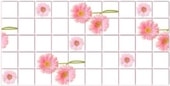 Розовые герберы 95.5x48 см