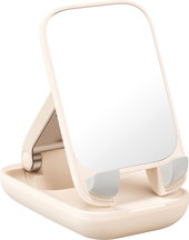 Seashell Series Phone Stand (с зеркалом, бежевый)