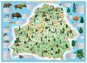 Животный и растительный мир Беларуси 3D (картонный)
