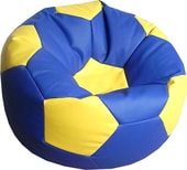 Мяч экокожа (синий/желтый, XXXL, smart balls)