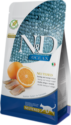 N&D Grain Free Ocean Herring & Orange Adult Neutered (Океанская сельдь и апельсин) 1.5 кг