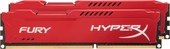 Fury Red 2x4GB KIT DDR3 PC3-14900 HX318C10FRK2/8