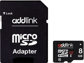 microSDHC AD08GBMSH310A 8GB (с адаптером)