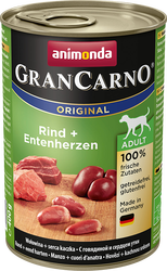 GranCarno Original Adult beef + duck hearts 0.8 кг