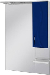 Бриз БШН32-75 шкаф с зеркалом синий правый