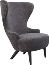 Wingback Micro Chair BL Fabric B (темно-серый/черный)