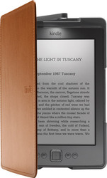 Kindle Lighted Leather Cover Saddle Tan