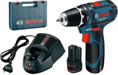 Bosch GSR 12V-15 Professional 0601868122 (с 2-мя АКБ, кейс)