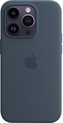 MagSafe Silicone Case для iPhone 14 Pro (синий шторм)