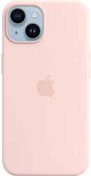 MagSafe Silicone Case для iPhone 14 (розовый мел)