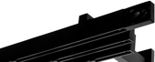 Флэт профиль Лайн Грид (черный матовый, 1.6м, 3 ряда)
