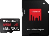Nitro microSDXC SRN128GTFU3A1A 128GB (с адаптером)