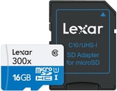 LSDMI16GBB1EU300A microSDHC 16GB + адаптер