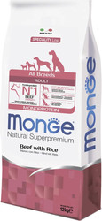 All Breeds Adult Monoprotein Beed with Rice (для всех пород с говядиной и рисом) 12 кг