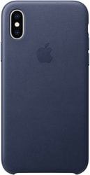 Leather Case для iPhone XS Midnight Blue